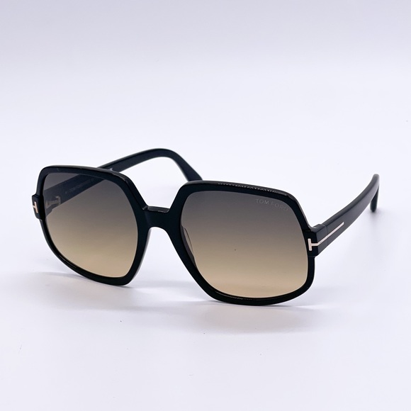 NEW TOM FORD DELPHINE-02 TF992 01B WOMEN SQUARE FRAME EYEWEAR TOM FORD FT0992/S main image 11